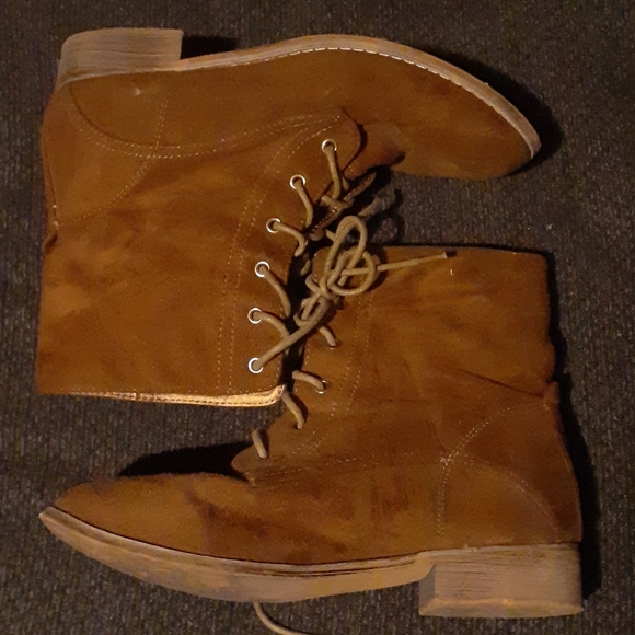 Milk Chocolate Brown Ankle Boots - Picture 3 of 7